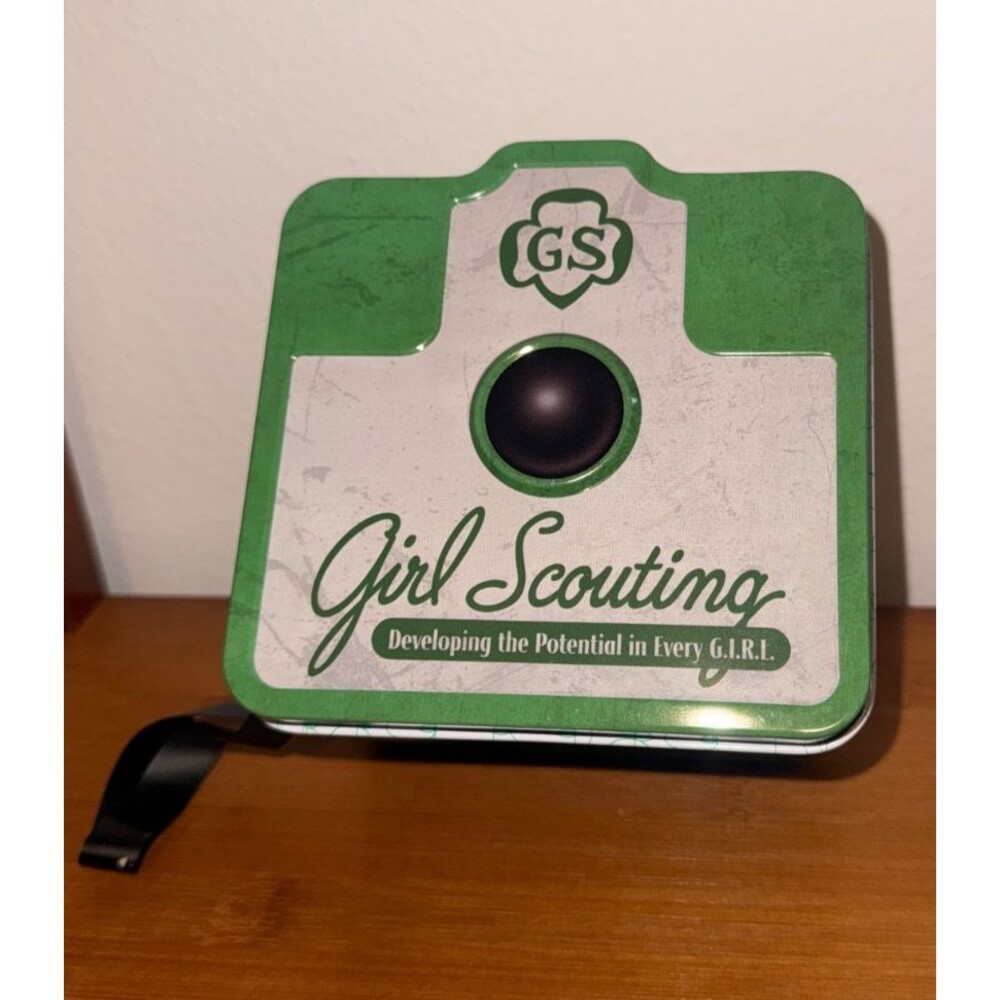 Girl Scouting Camera Tin Container